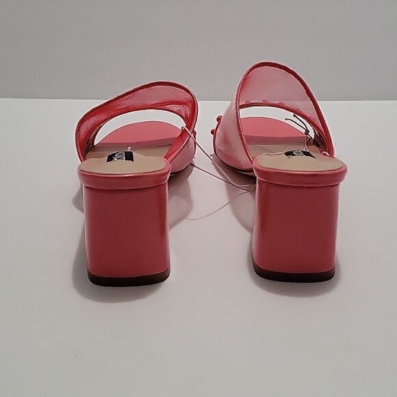 Elditas Naomi Coral Mesh Block Heel Sandals NWOB - Picture 4 of 9